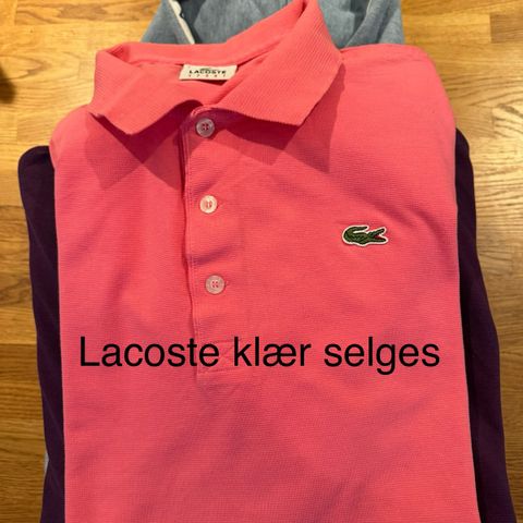 Lacoste klær selges