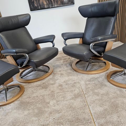 Stressless® Jazz (L) Signature lenestol m/krakk- NY PRIS: 36.000,-