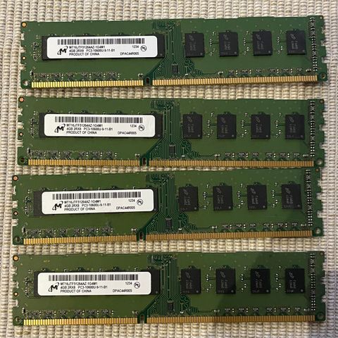 MT Micron 4GB DDR3 RAM Memory