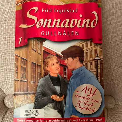 Sønnavind bok nr1 av Frid Ingulstad selges 49kr.