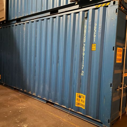 High Cube 20 Fot Container med Hyller. Tidligere Mining containere