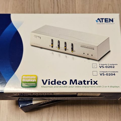 (uåpnet) ATEN VS0202 - 2x2 VGA/Audio Matrix Switch