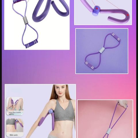 Yoga/fitness trenings utstyr. Multifunksjonell muskel apparat og trenings strikk