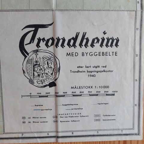 Kart. Trondheim