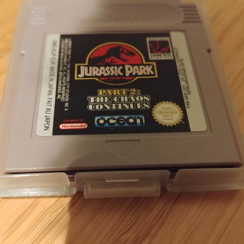 Jurassic park part 2 game boy