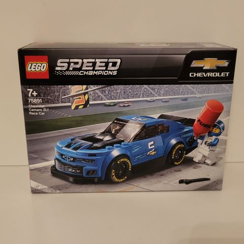 100% Ny uåpnet Lego Speed Champions 75891 Chevrolet Camaro ZL1 Racerbil