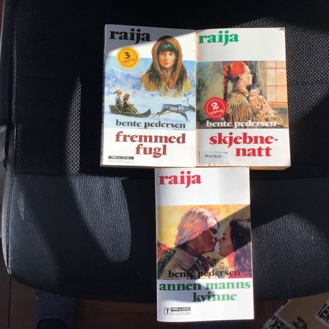 Enkeltbøker i serien om Raija