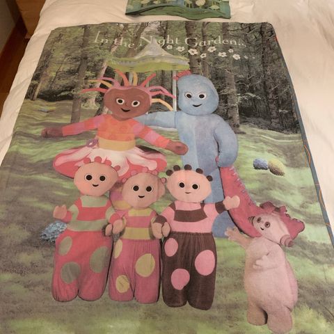 Fargerikt sengesett til barn ( 80x100) bomull, 2 sider