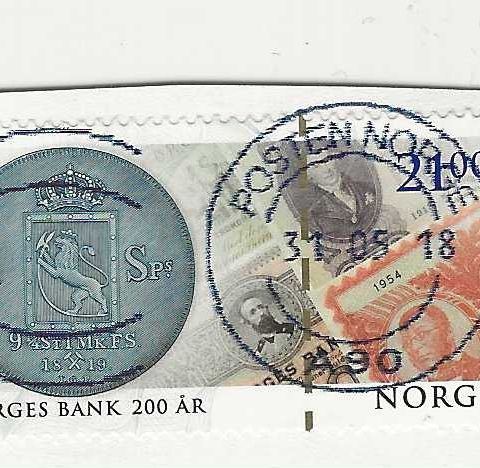 Frimerker  Norges Bank 200 år