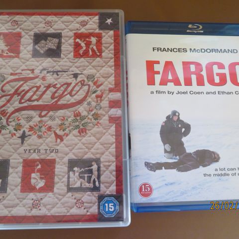 Fargo Blu-ray og Fargo sesong 2 DVD 4-disc