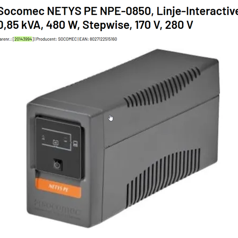 UPS Netys PE 850VA