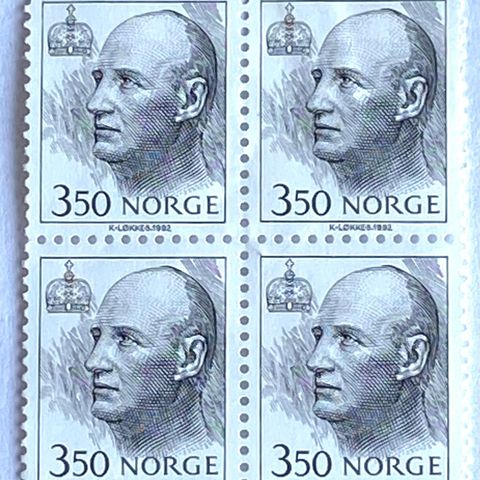 Norge 1993 Kong Harald V  NK 1166 4-blokk  Postfrisk