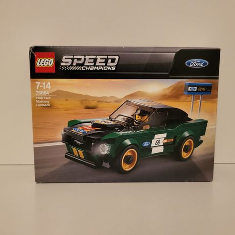 100% Ny uåpnet Lego 75884 Speed Champions Ford Mustang Fastback