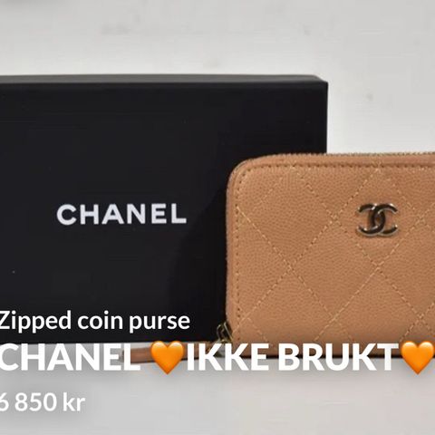 🤎 Chanel zipped coin purse