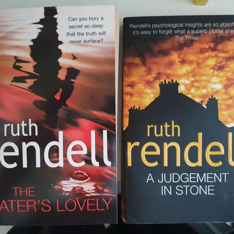 Ruth Rendell, pocket x2, engelsk