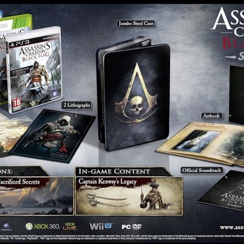 Assassin’s Creed Black Flag Skull Edition Limited Edition UÅPNET!