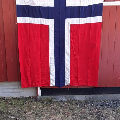 Eldre Norsk Flagg Til Flaggstang