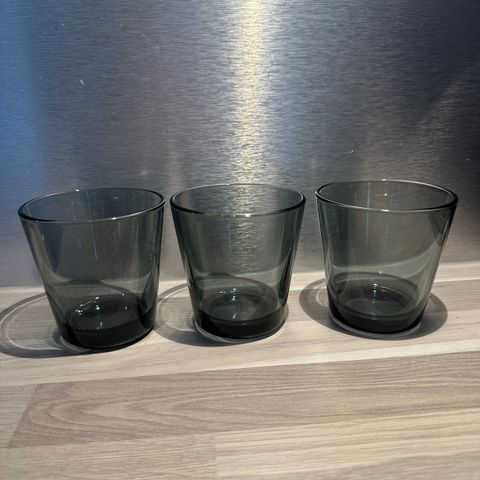 Iittala Kartio glass 21 cl mørk grå - 3 stk