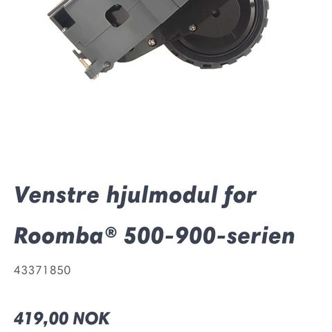 Venstre hjulmodul for Roomba® 500-900-serien. helt ny!