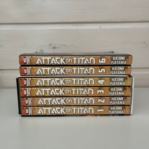 attack on titan manga (vol 1-4, 5+6)