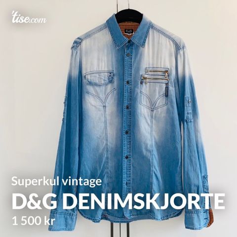 D&G denimskjorte - superkul!