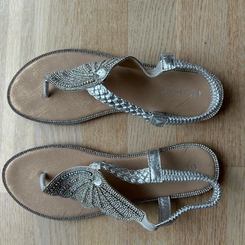 Sølv sandaler
