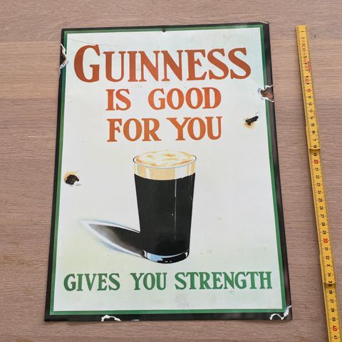 Guiness metall-skilt