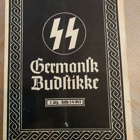 SS Germansk Budstikke 3årg.-Hefte 3-4. 1943