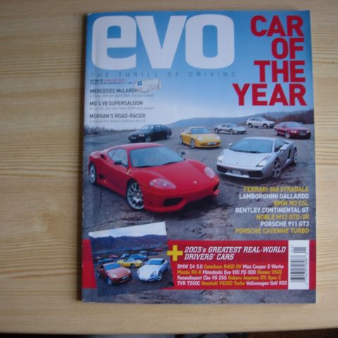 Bilblad "EVO Car of the Year" 2004