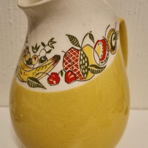 Mugge fra Figgjos gule fruktservice /  Fruktcoctail🍎🍐🍌🍋
