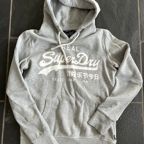 Superdry hettegenser grå, str S / EU 36