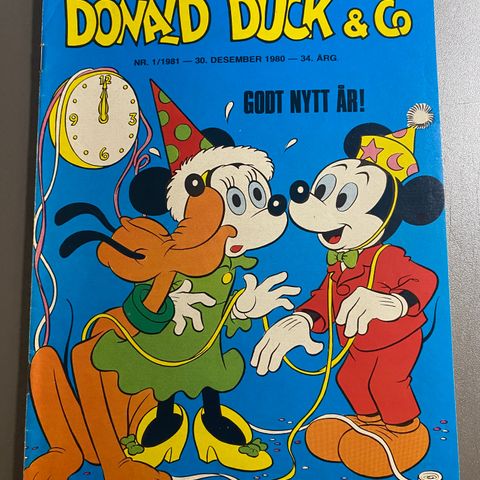 Donald Duck 1/81 med vedlegg intakt