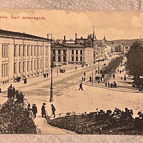 Gammelt postkort Kristiania ca 1910