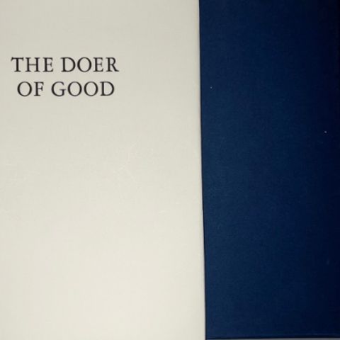 The Doer of  Good , av Oscar Wilde ,