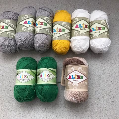 Bomullsgarn - Alize bella/Alize bamboo & cotton Duet