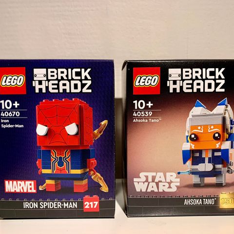 (Ny og uåpnet) Lego Brickheadz Ahsoka / Spiderman