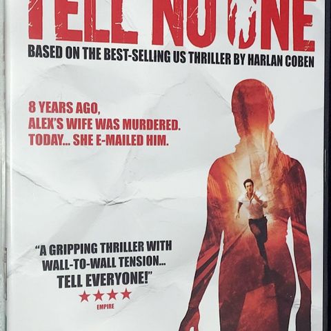 2 DVD.TELL NO ONE.Fransk film.