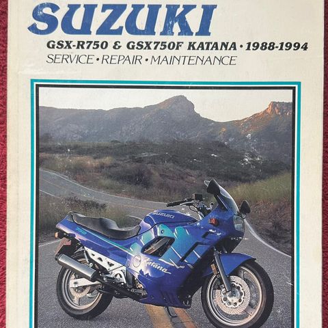 Clymer - Suzuki GSX-R750 & GSX750F Katana, 1988-1994, Service - Repair
