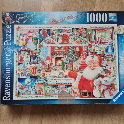 Puslespill 1000 brikker fra Ravensburger Christmas is coming