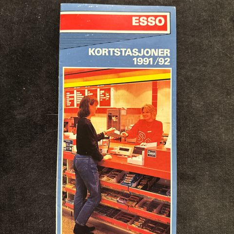 Esso Kortstasjoner 1991 / 92 Brosjyre