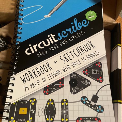 Circuit Scribe ubrukt kit + ekstra penn + motor