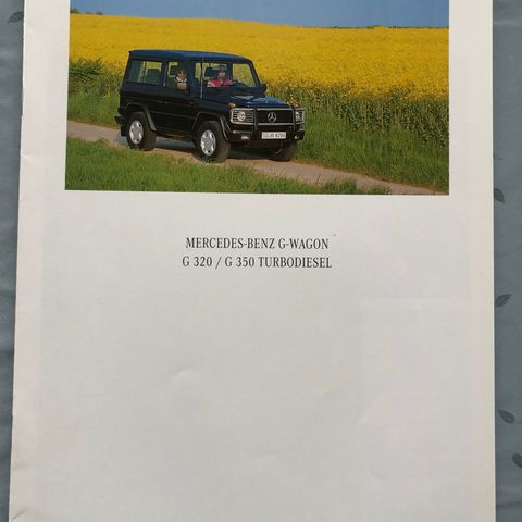 Bilbrosjyre av Mercedes-Benz G-Wagon 1994