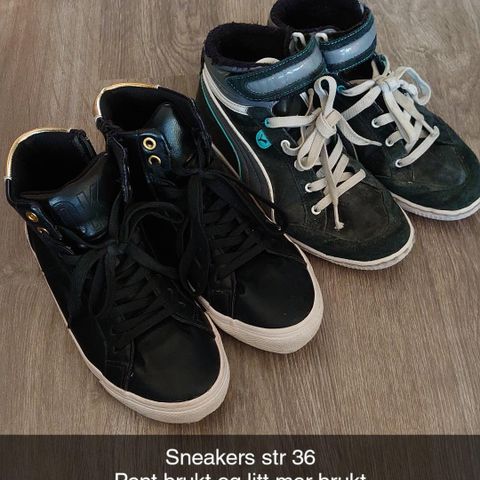 2 par sneakers str 36