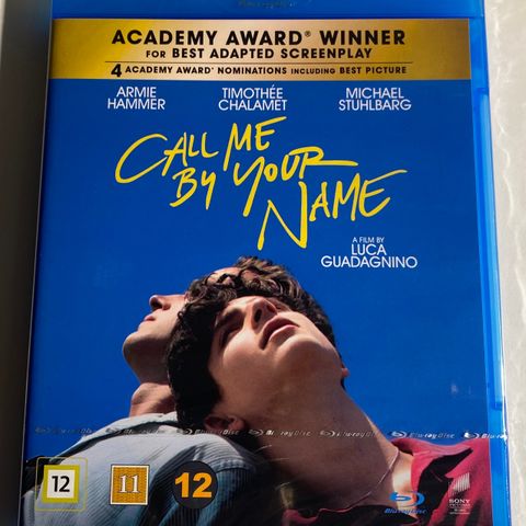Call Me By Your Name (Blu-Ray - 2017 - Luca Guadagnino) Norsk tekst.