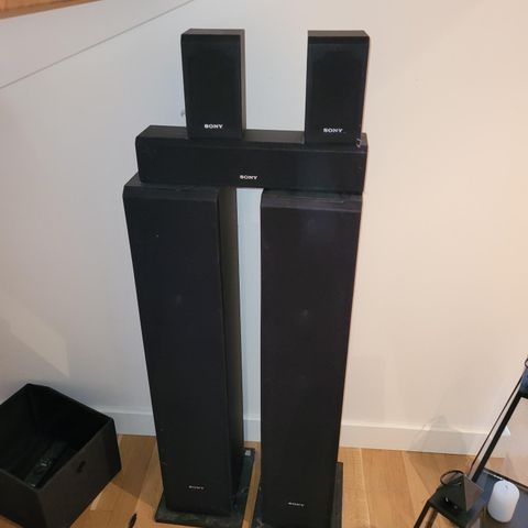 5.1 hjemmekino med aktiv subwoofer