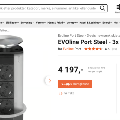 Evoline port cuisine 3 uttak med lokk i rustfritt stål - 4200 kr nypris!
