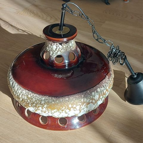 Norsk keramikklampe 1970 tallet