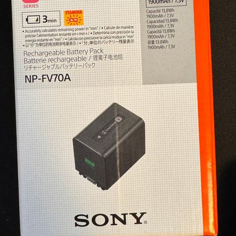 Sony  NP-FV70A