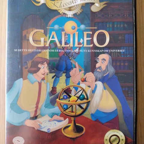 Dvd barnefilm. Galileo. Klassiske helter. Tegnefilm. Norsk tekst.