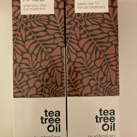 Tea tree oil shampo+anti lice. Ny pris!